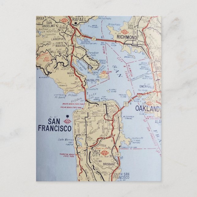 Carte postale du secteur de San Francisco (Devant)