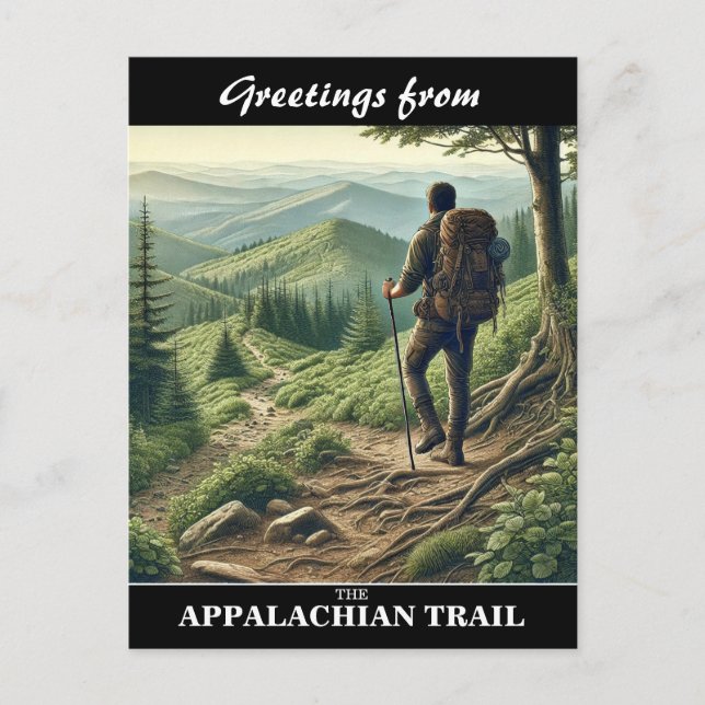 Carte postale du sentier des Appalaches (Devant)