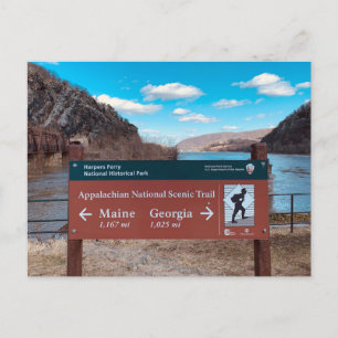 Carte postale du sentier des Appalaches Harpers Fe