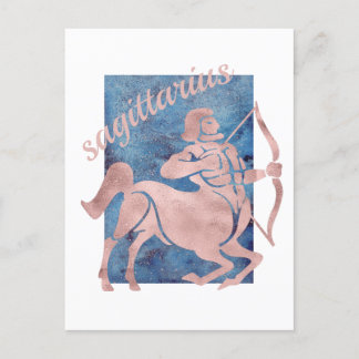 Carte postale du signe du zodiaque Sagittaire