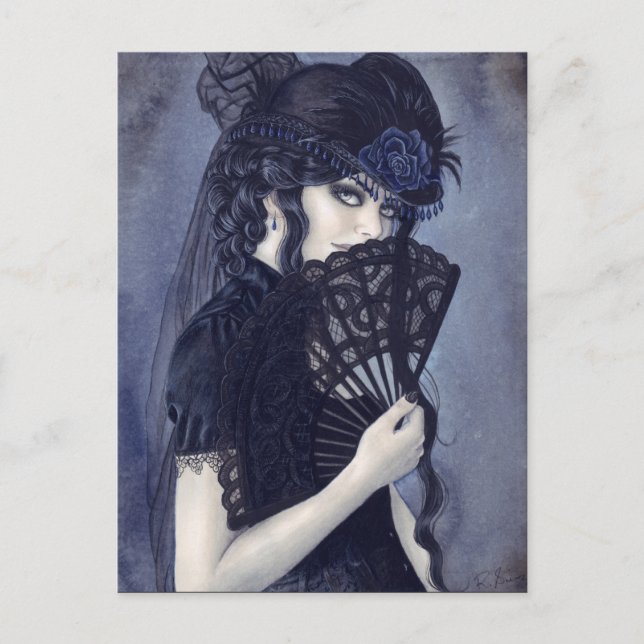 Carte postale du soir enchantée (Devant)