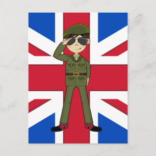 Carte postale du soldat de l'armée britannique