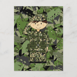 Carte postale du soldat de l'armée britannique