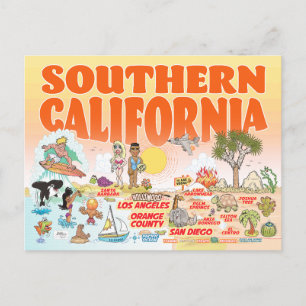 Carte postale du sud de la Californie