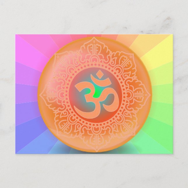 Carte postale du symbole OM (Devant)