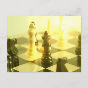 Carte postale du tableau d'échecs