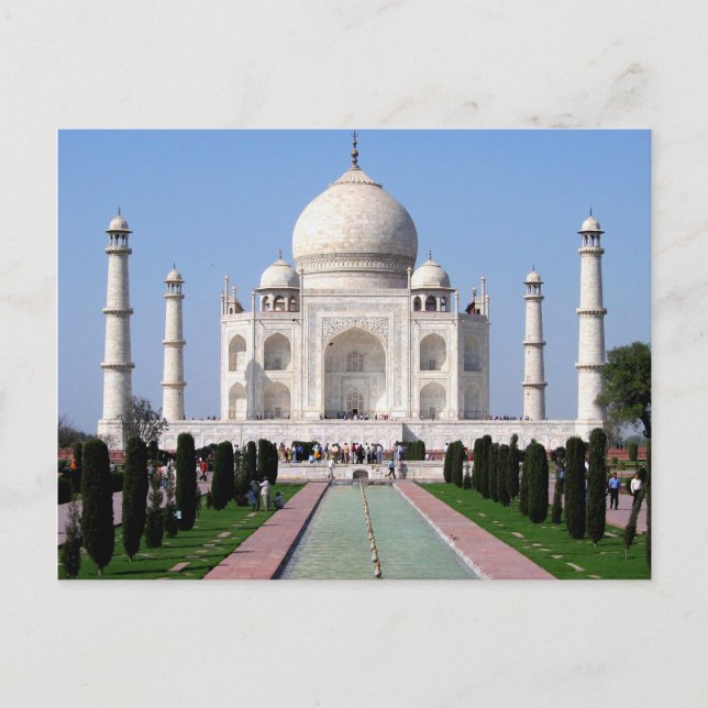 Carte postale du Taj Mahal (Devant)