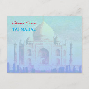 Carte postale du Taj Mahal indien