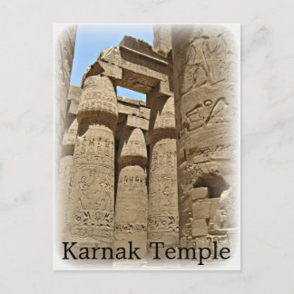 Carte postale du temple de Karnak