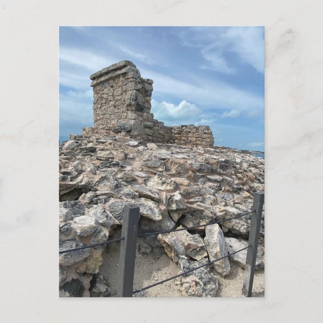Carte postale du temple maya d'Ixchel Mexique (Devant)