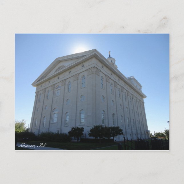 Carte postale du temple Nauvoo LDS (Devant)