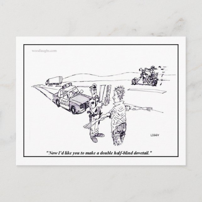 Carte postale du test de sobriété sur le terrain (Devant)