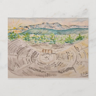Carte postale du théâtre grec