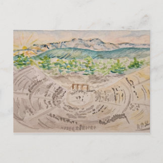 Carte postale du théâtre grec