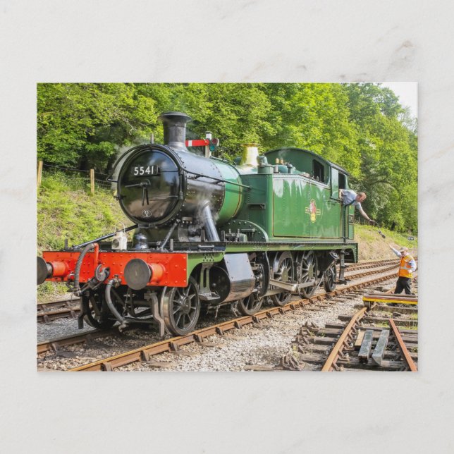 Carte postale du train à vapeur (Devant)
