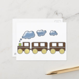 Carte postale du train Choo Choo