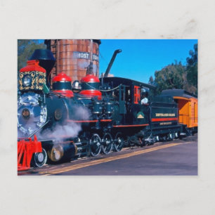 Carte postale du train coloré