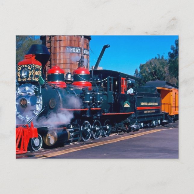 Carte postale du train coloré (Devant)