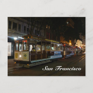 Carte postale du tramway à câble de San Francisco 