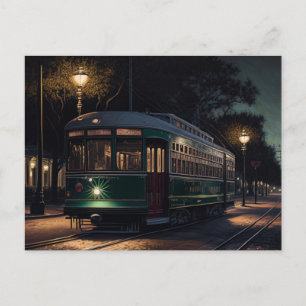 Carte postale du tramway de La Nouvelle-Orléans