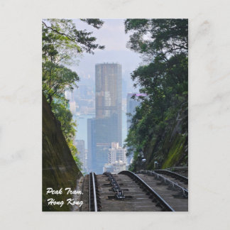 Carte postale du tramway Hong Kong Peak