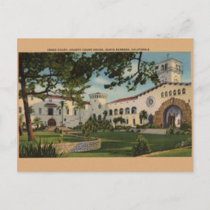 Carte postale du tribunal du comté de Père Noël