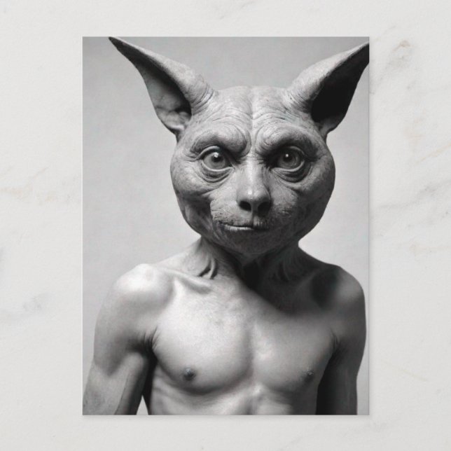 Carte postale du type chat bizarre (Devant)