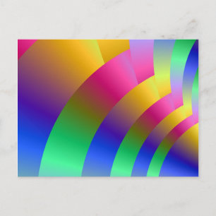 Carte postale du ventilateur couleur