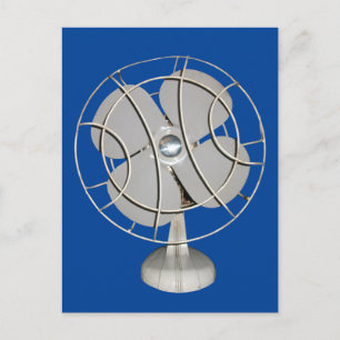 Carte postale du ventilateur électrique rétro