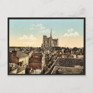 Carte Postale Du ventre, Amiens, France vintage Photochro