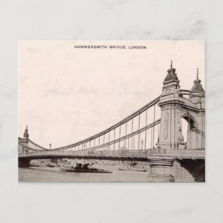 Carte postale du Vieux-Londres - Hammersmith Bridg