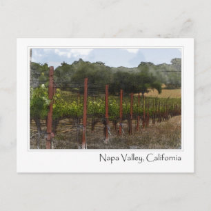 Carte postale du vignoble de la vallée de Napa en 