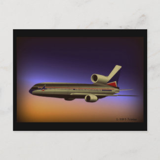 Carte postale du vol crépuscule du L-1011 Tristar