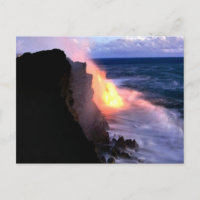 Carte postale du volcan hawaïen