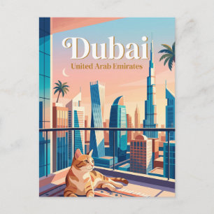 Carte Postale Dubaï, Émirats arabes unis Émirats arabes unis