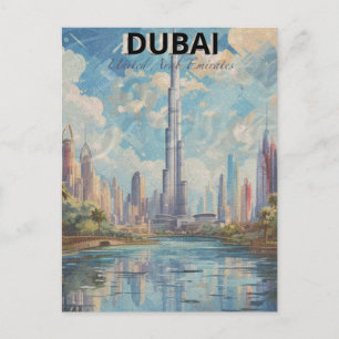 Carte Postale Dubaï Émirats Arabes Unis Un Eau Suivante 