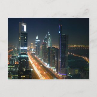 Carte postale Dubai Night Skyline, Arabie Saoudite