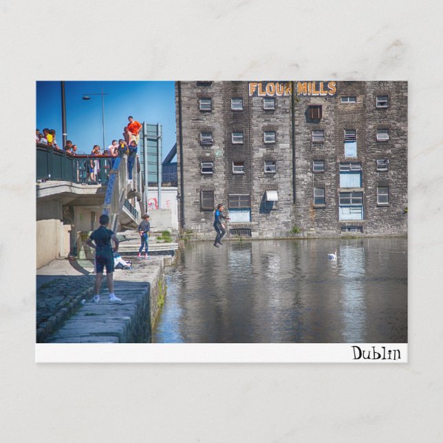 Carte Postale Dublin/canal grand (Devant)