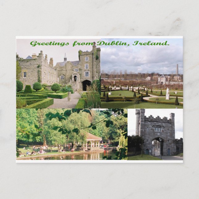 Carte Postale Dublin Irlande Bâtiments antiques multi-images (Devant)