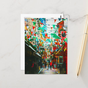 Carte Postale Dublin, Irlande City Street Scene