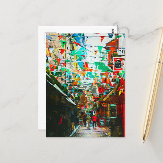 Carte Postale Dublin, Irlande City Street Scene