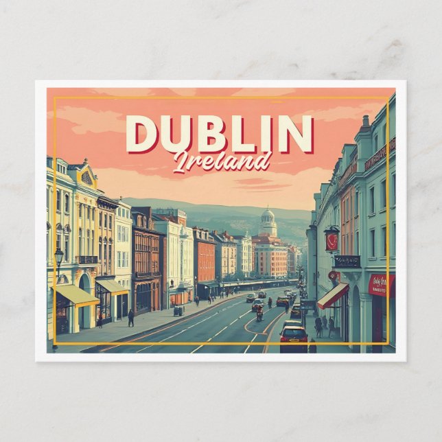 CARTE POSTALE DUBLIN IRLANDE VINTAGE (Devant)