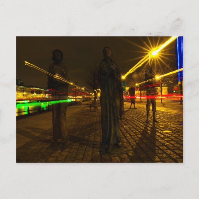 Carte Postale Dublin la nuit (Devant)