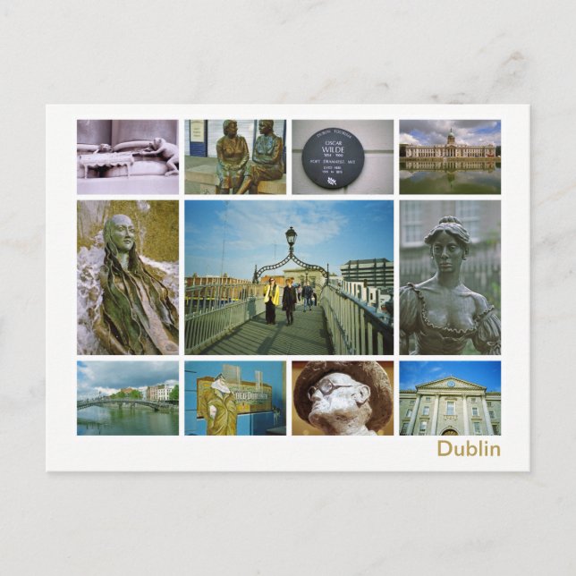 Carte Postale Dublin multi-image (Devant)