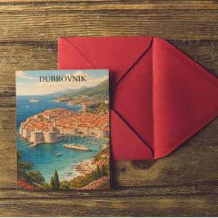 Carte Postale Dubrovnik, Croatie – Perle de l'Adriatique Voyage