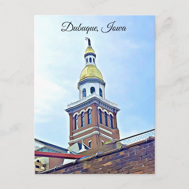 Carte Postale Dubuque, Iowa (Devant)