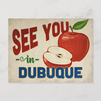 Carte Postale Dubuque Iowa Apple - Vintage voyage