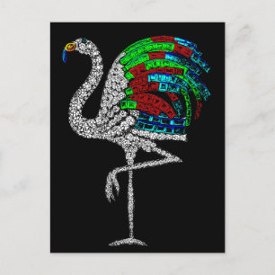 Carte Postale Duchesse de Windsor Flamant rose Brooch