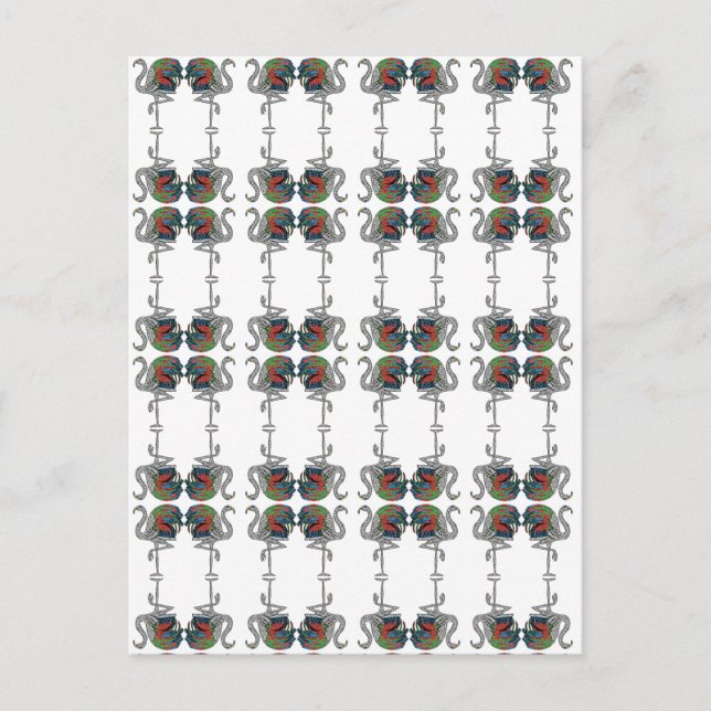 Carte Postale Duchesse de Windsor Flamant rose Brooch (Devant)