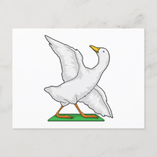 Carte Postale Duck Yoga Méditation Fitness